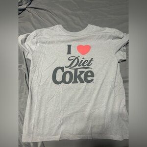 I Love Diet Coke Gray T-Shirt